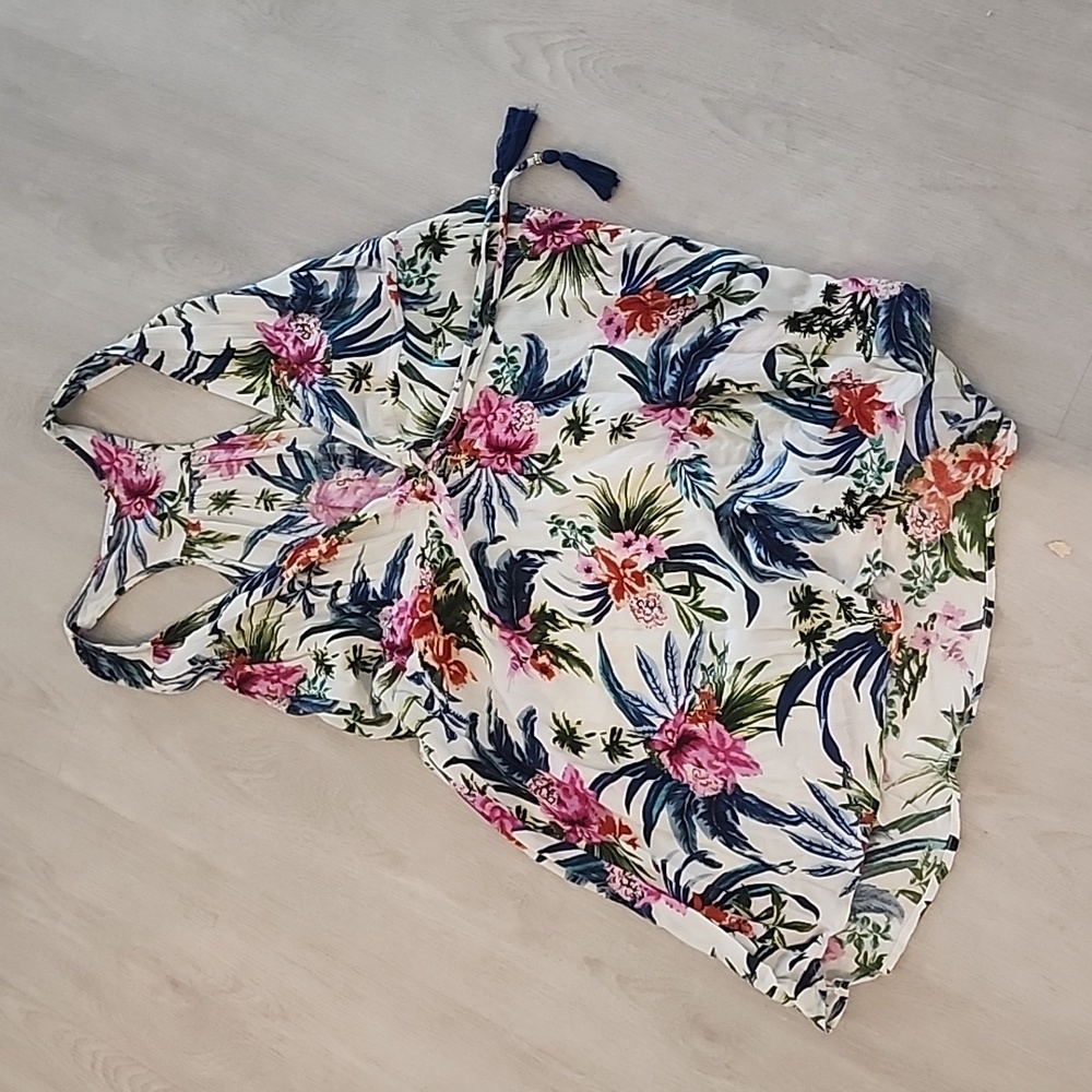 Blue Island Tropical Cover up